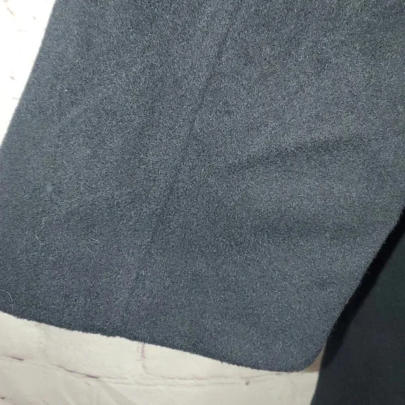 Vintage Conte di Milano Double Breasted Navy Wool Cashmere Trench Coat Men's L44 - Picture 7 of 17